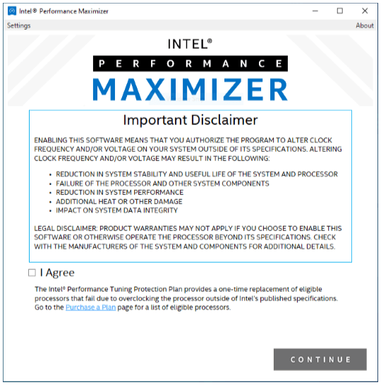 Intels Performance Maximizer – Optimierungsprozess 2 von 7