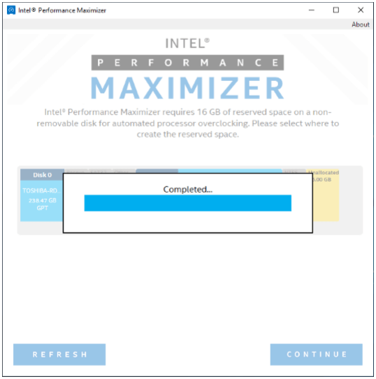 Intels Performance Maximizer – Optimierungsprozess 4 von 7