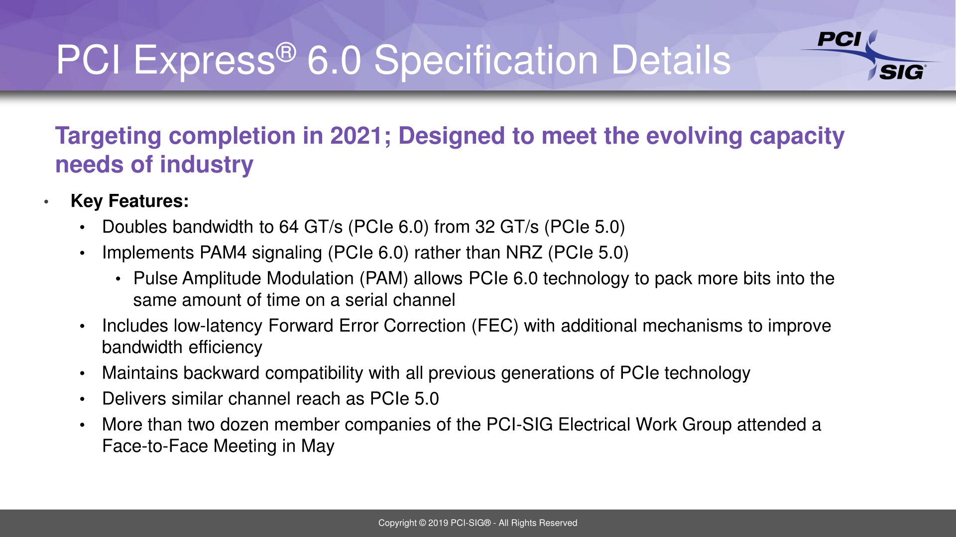 PCI Express 6.0 angekündigt