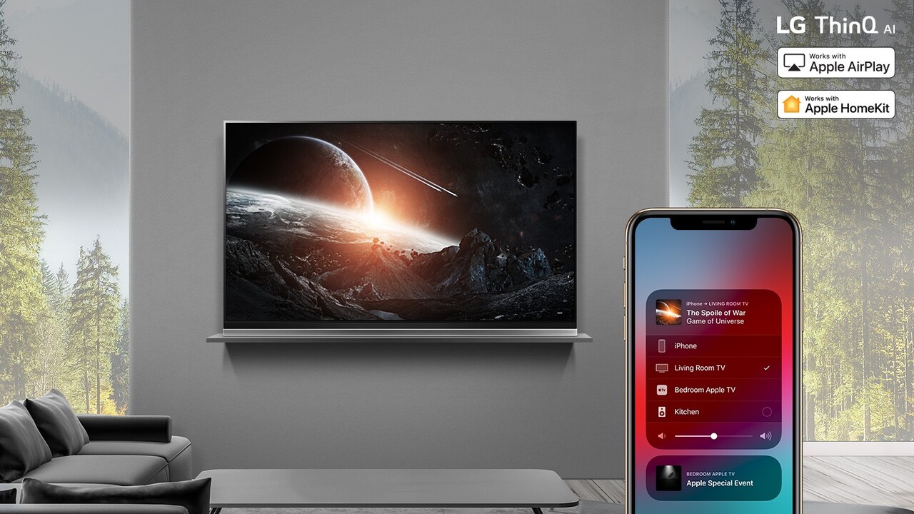 Apple-Integration: LG bringt AirPlay 2 und HomeKit auf 2019er Fernseher