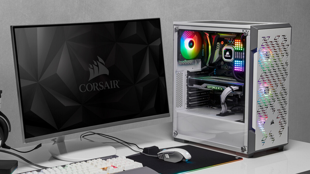 Corsair 220T RGB Airflow: Luftiger Midi-Tower nutzt statt Mesh löchrigen Stahl