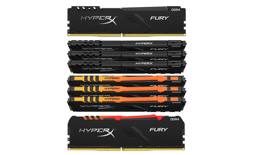 HyperX Fury DDR4 RGB und Fury DDR4-Kits
