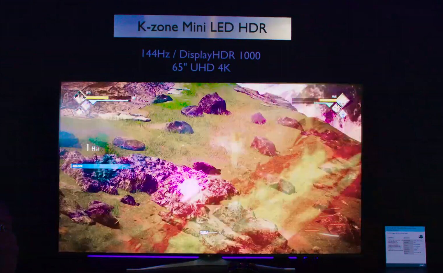 65"-Gaming-Display mit 4K UHD, 144 Hz und Mini-LEDs