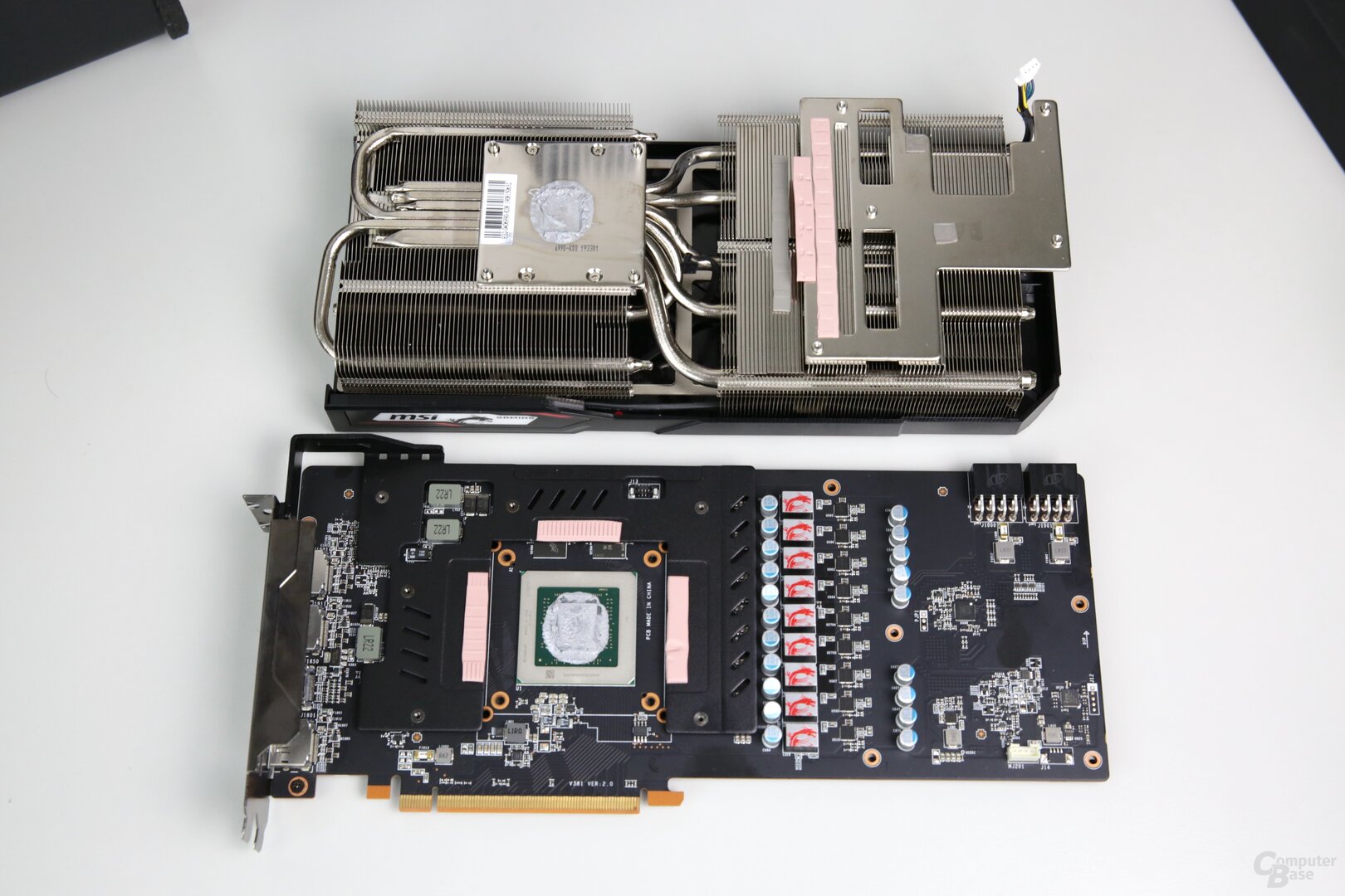 PCB und Kühlsystem der MSI Radeon RX 5700 XT Gaming XT
