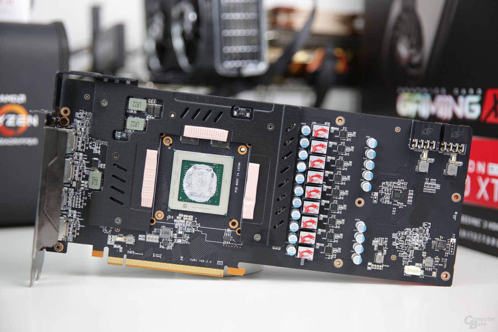 Das PCB der MSI Radeon RX 5700 XT Gaming X