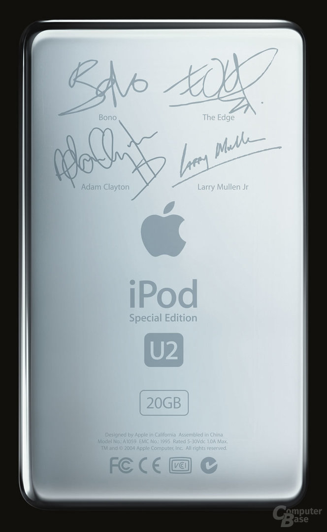 iPod U2 Special Edition in der Rückansicht