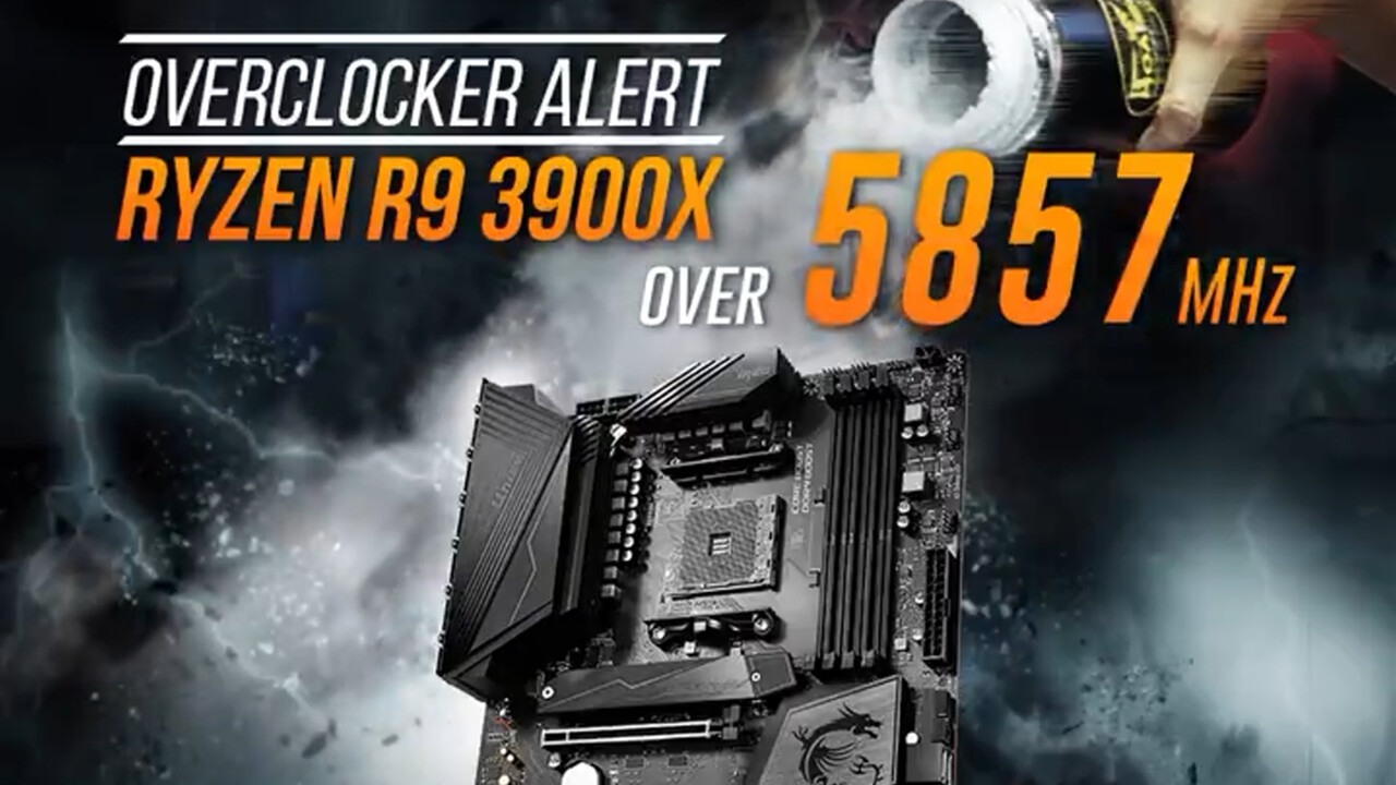 Weltrekord: AMD Ryzen 9 3900X und MSI MEG X570 Unify mit 5,85 GHz