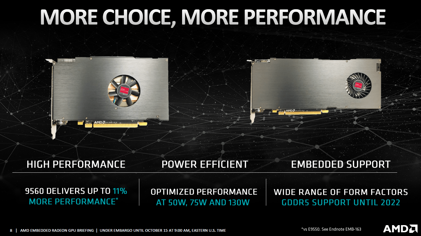 AMD Radeon Embedded E9390 und E9560
