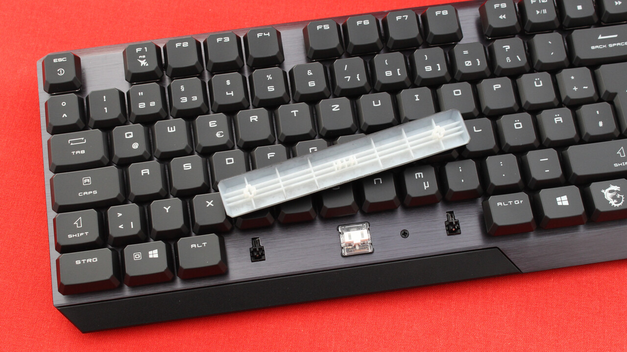 MSI Vigor GK50 Low Profile im Test: Gaming-Tastatur mit Querschläger-Leertaste