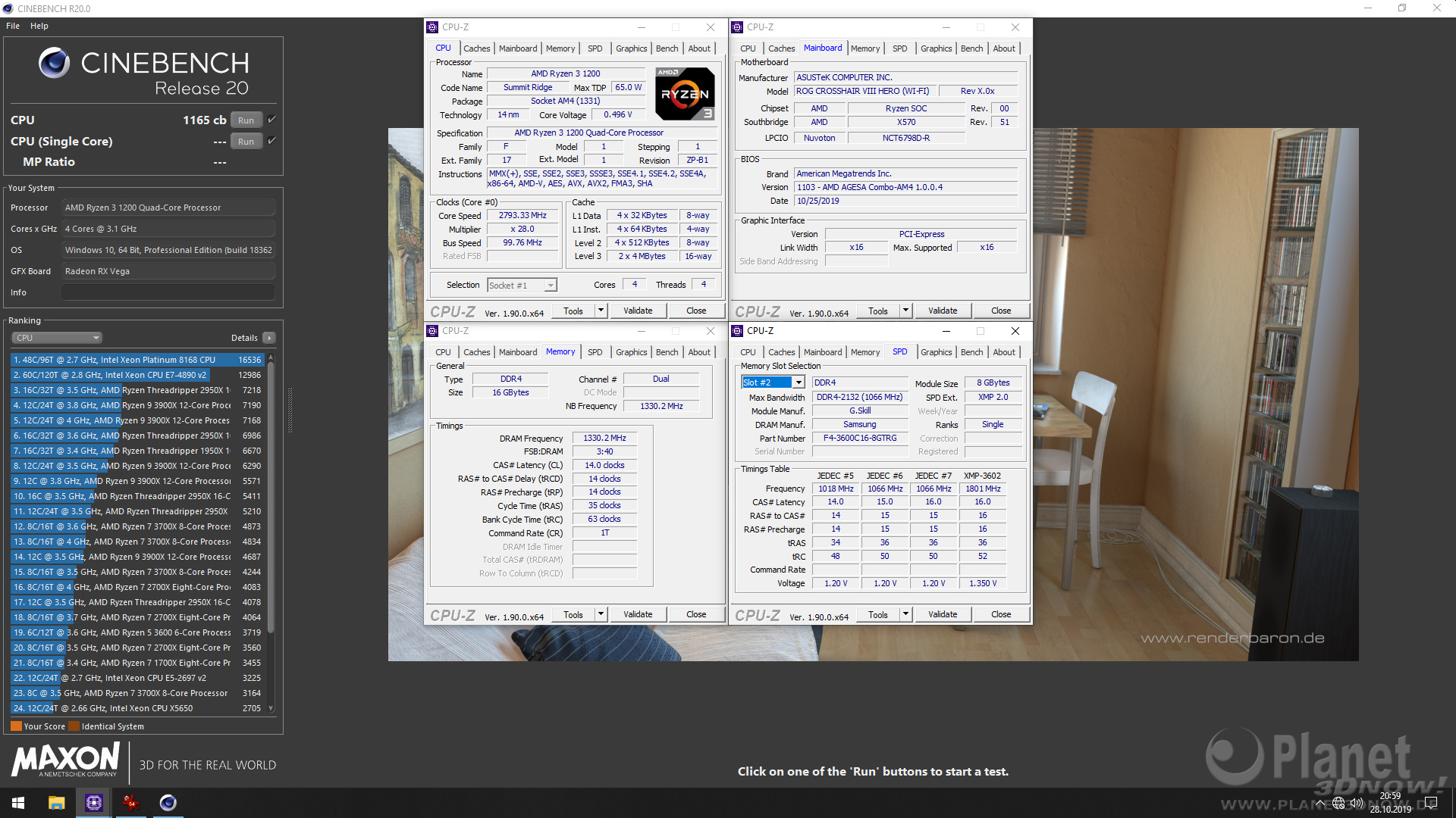 X570-Mainboard mit AMD Ryzen 3 1200 und AGESA 1.0.04b