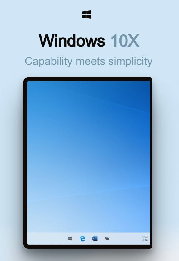 Windows 10 X mit neuer Taskleiste (Bild: The Verge)