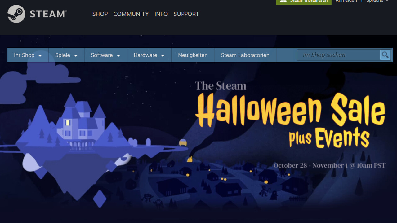 Spieleangebote: Auch bei Steam ist der Halloween Sale gestartet