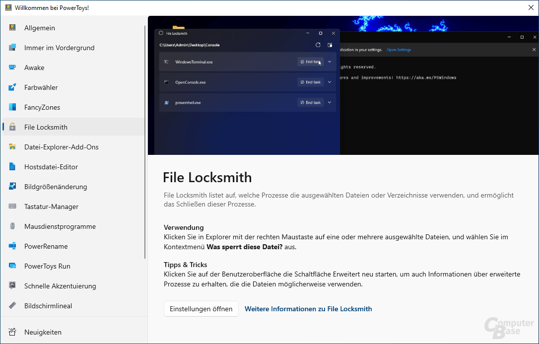 PowerToys – File Locksmith