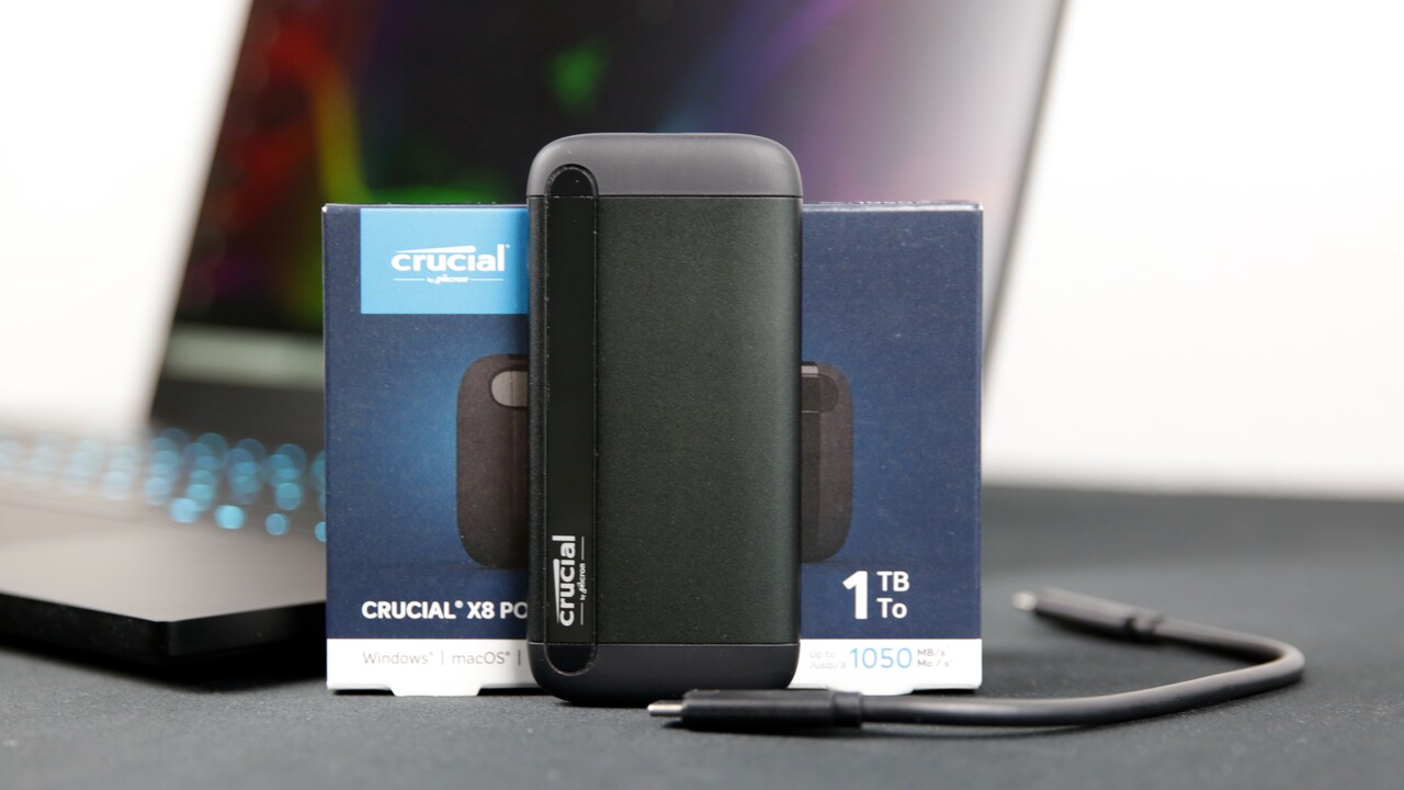 Crucial X8 Portable im Test: Die günstige, schnelle, externe 1-TB-SSD