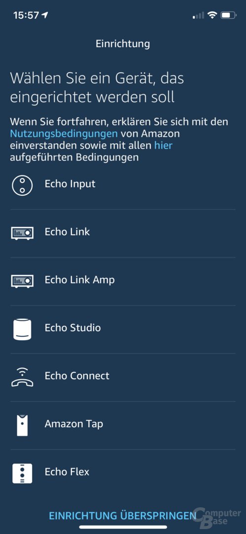 Amazon Echo Flex in der Alexa-App