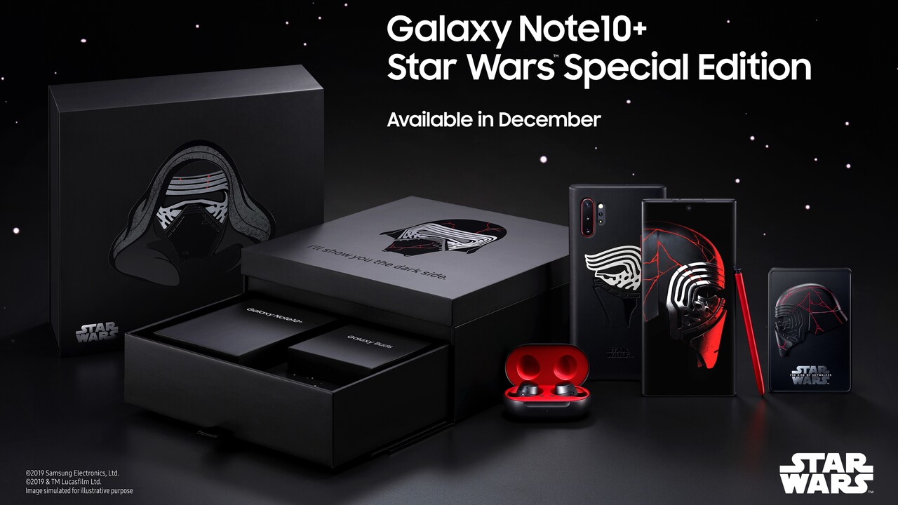 Samsung Galaxy Note 10+: Star Wars Special Edition ab Dezember für 1.300 Euro