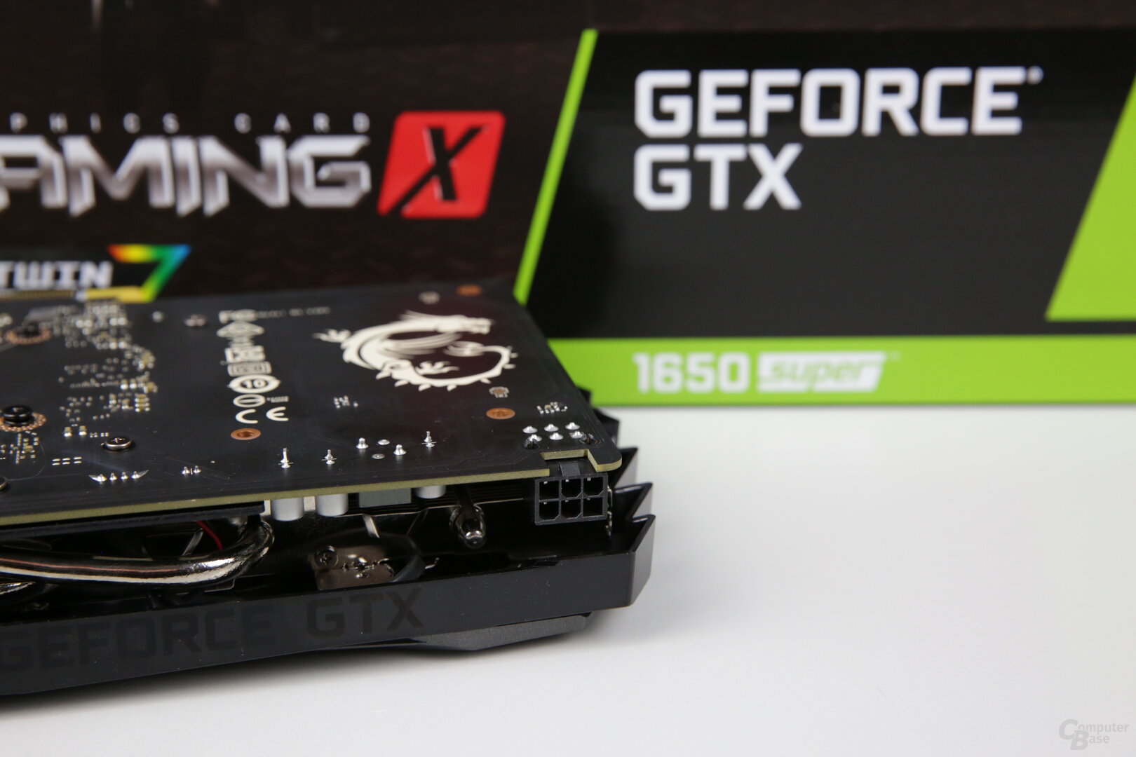 Stromanschluss der MSI GeForce GTX 1650 Super Gaming X