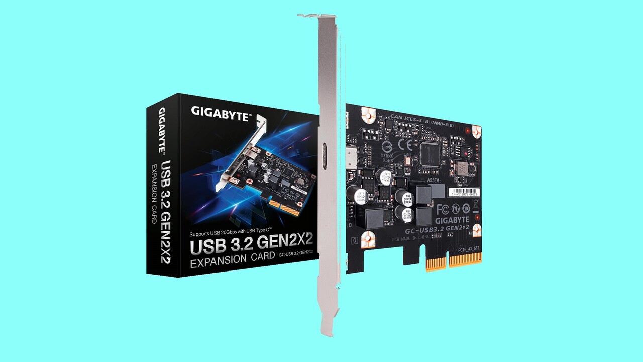 USB 3.2 Gen 2×2 Adapter: PCIe-Karte bietet über 4 Lanes bis zu 20 Gbit/s im Desktop