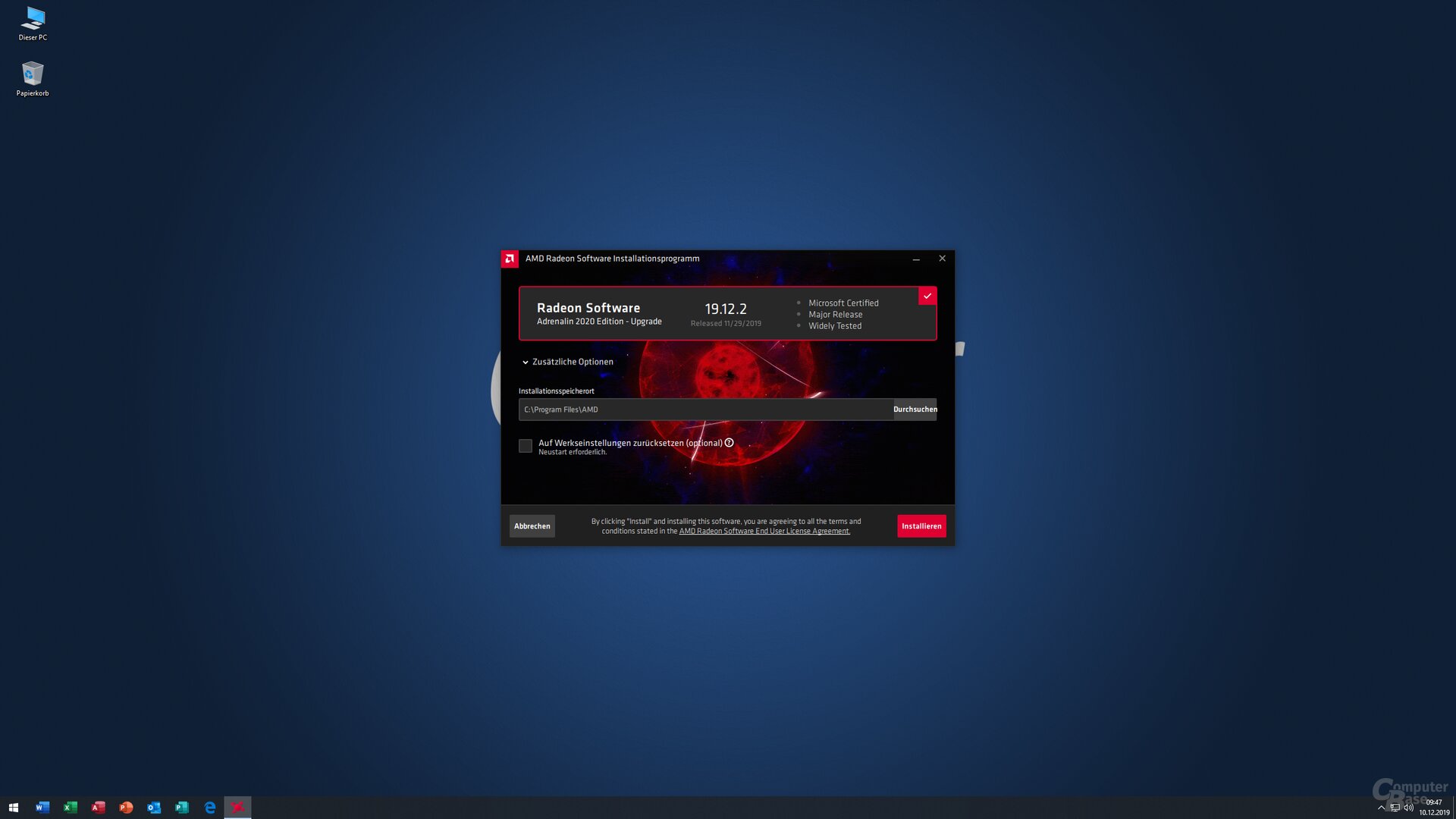 Installationsprozess