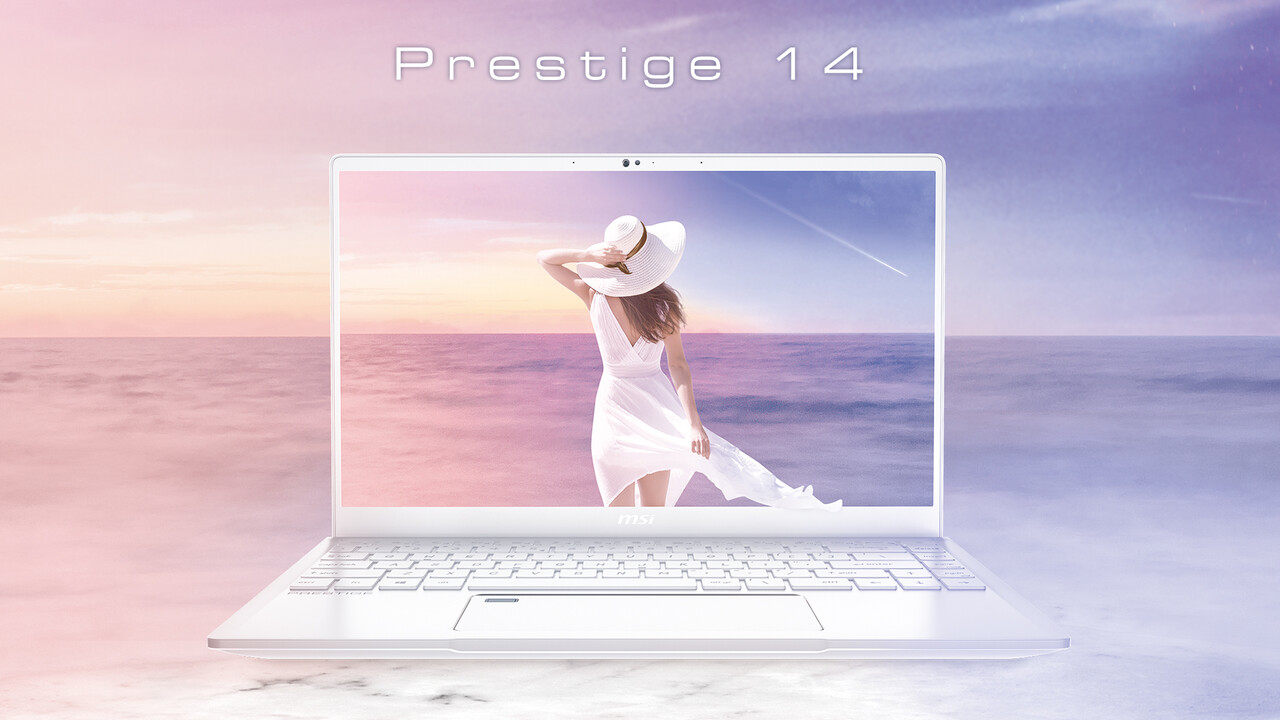 MSI Prestige 14 & 15 White: Schlanke Notebooks für Content Creator werden weiß