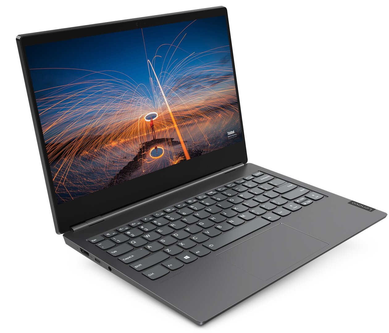 Das Lenovo ThinkBook Plus mit E-Ink-Display auf dem Deckel