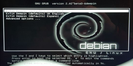 Start auf einem UEFI-System ...
