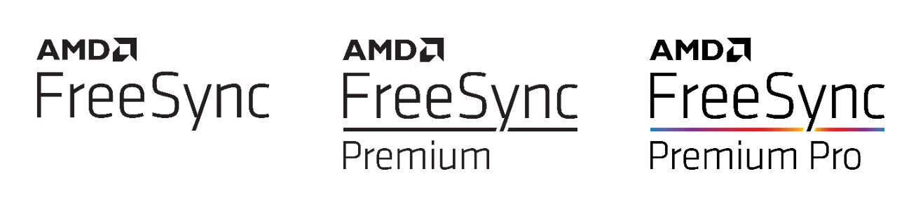 Logos für AMD FreeSync, Premium und Premium Pro