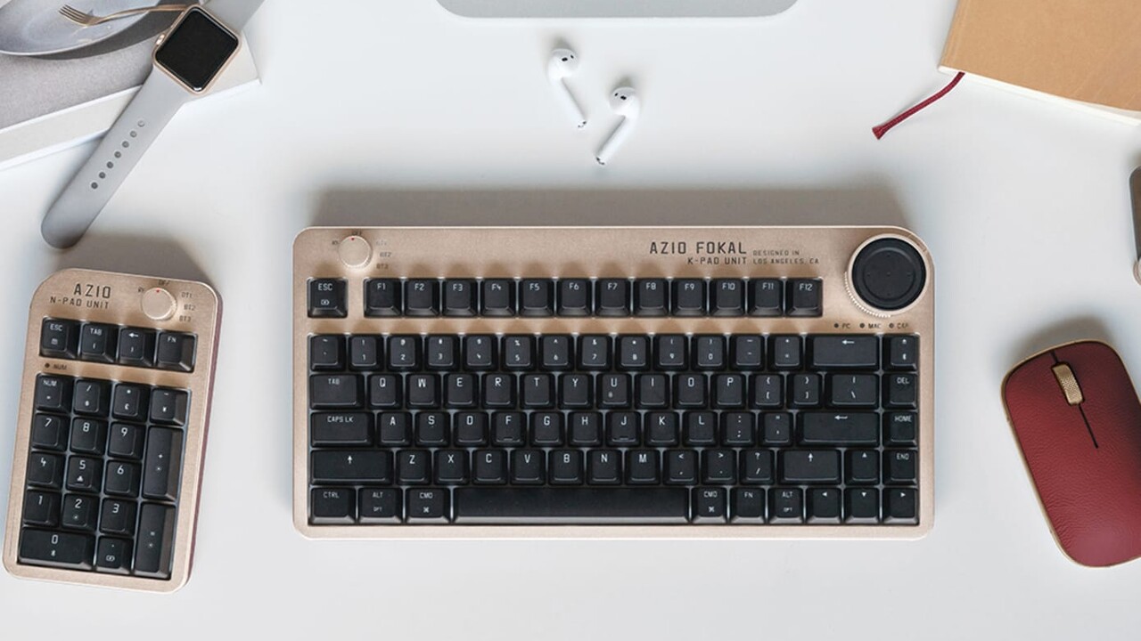 Azio Fokal Keyboard: Tastatur im Kamera-Design mit Leder fragt nach Geld