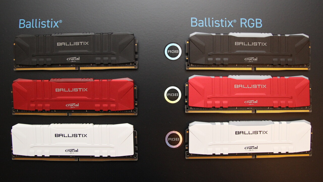 Ballistix und Ballistix MAX: Neue Crucial-Kits mit bis zu 4.400 MT/s gelistet