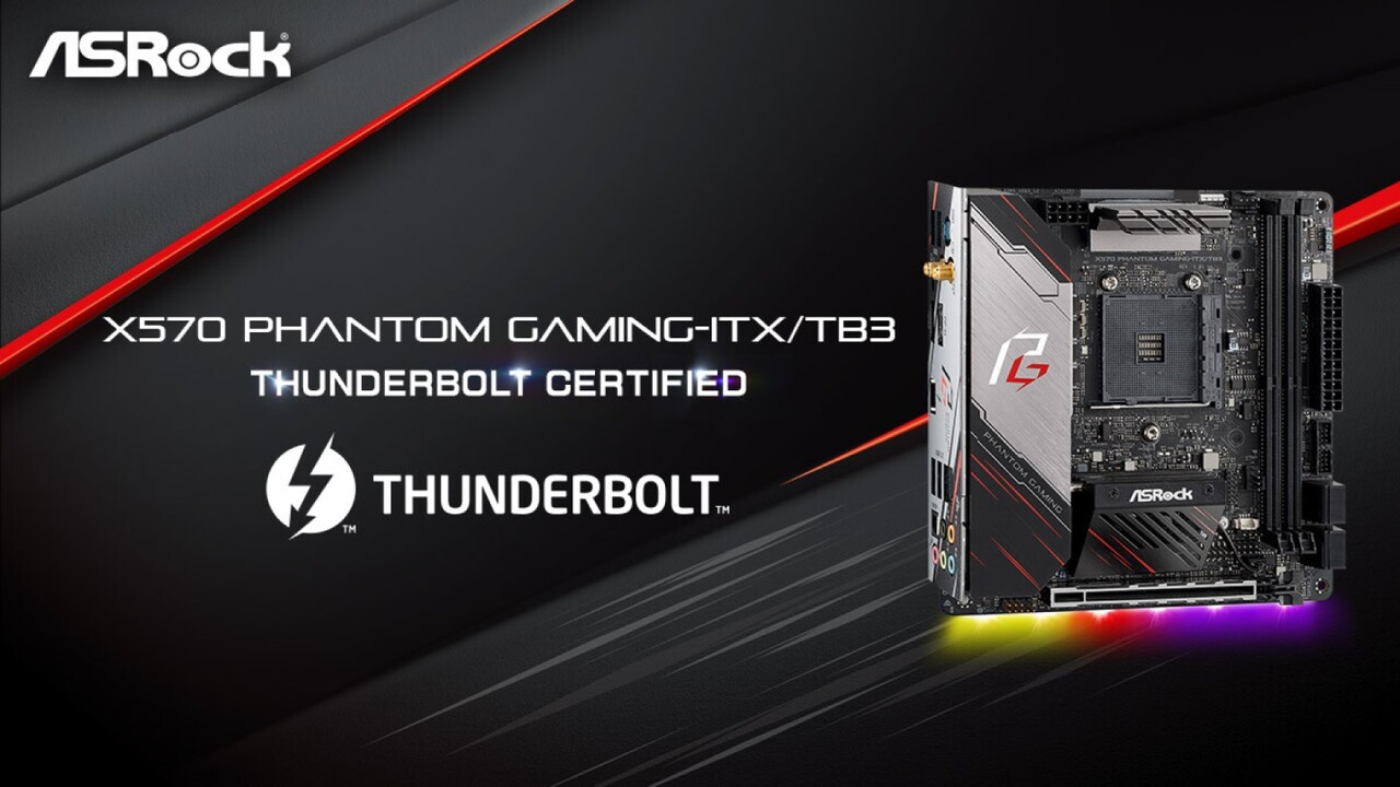 X570 Phantom Gaming-ITX/TB3: Erste AMD-Platine von Intel für Thunderbolt 3 zertifiziert