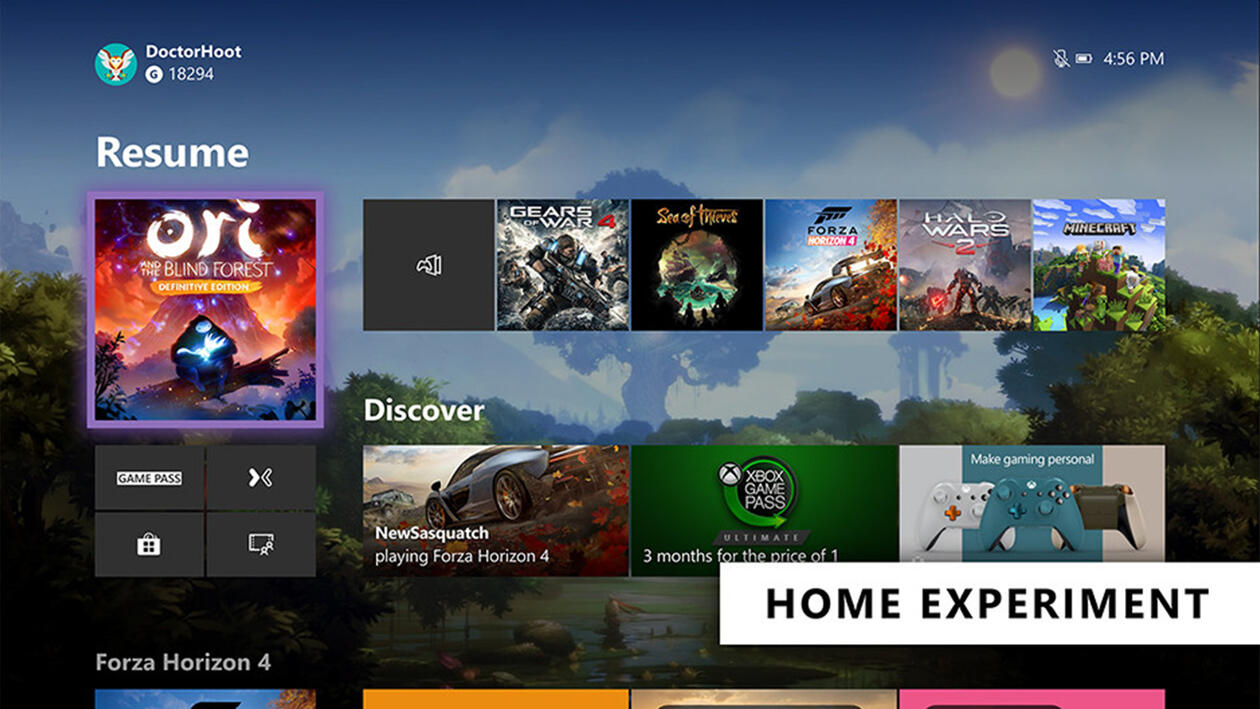 Microsoft Xbox One erhält Startseite im neuen Look ComputerBase