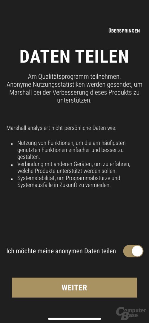 Marshall Bluetooth-App mit Marshall Monitor II A.N.C.