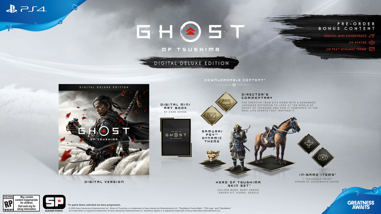 Ghost of Tsushima erscheint als Special-, Collector's und Digital Deluxe Edition exklusiv für PlayStation 4