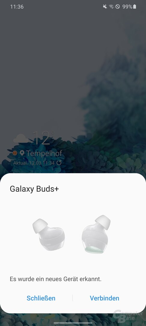 Verbinden der Samsung Galaxy Buds+ mit dem Samsung Galaxy S20