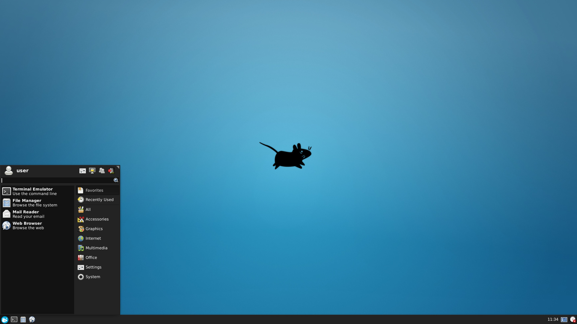 Whonix 15.0.0.9.4 mit Xfce-Desktop nach der Installation