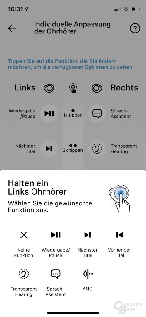 Sennheiser Smart-Control-App mit Momentum True Wireless 2