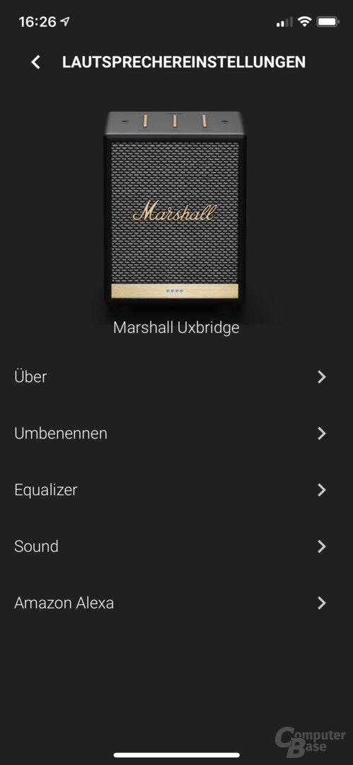 Marshall-Voice-App mit dem Uxbridge Voice