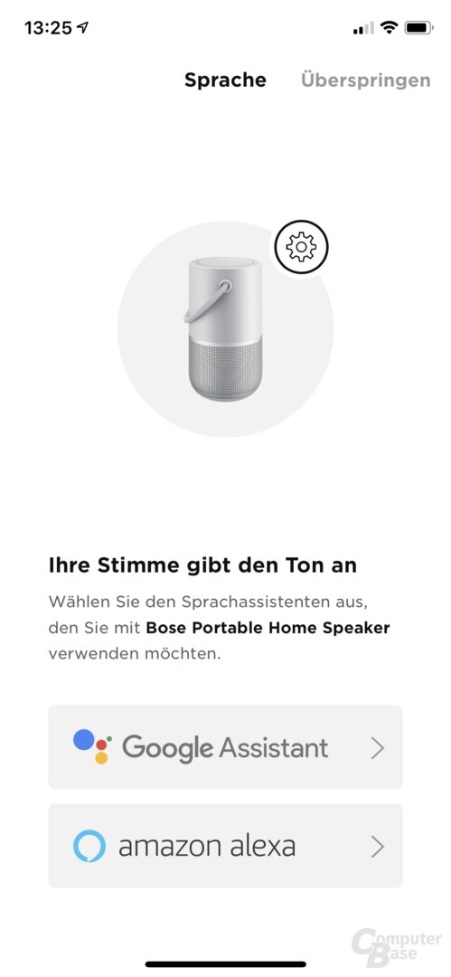 Bose-Music-App mit Bose Portable Home Speaker