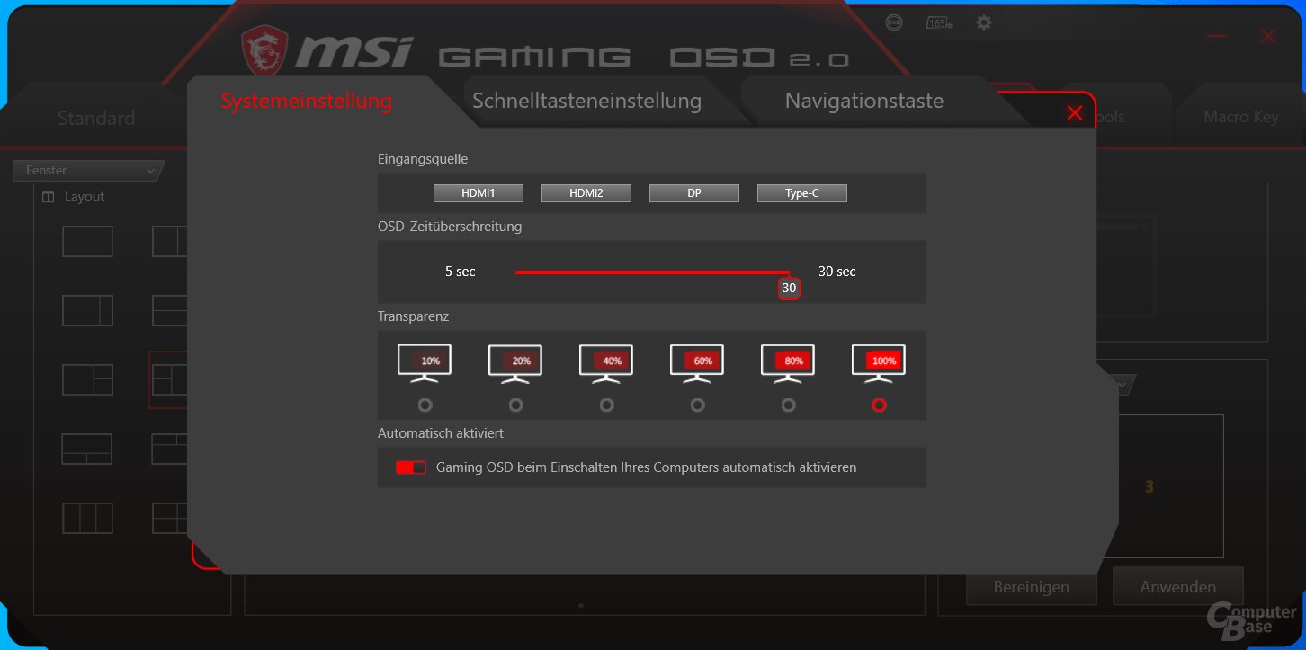 Gaming OSD 2.0 mit MSI Optix MAG272CQR