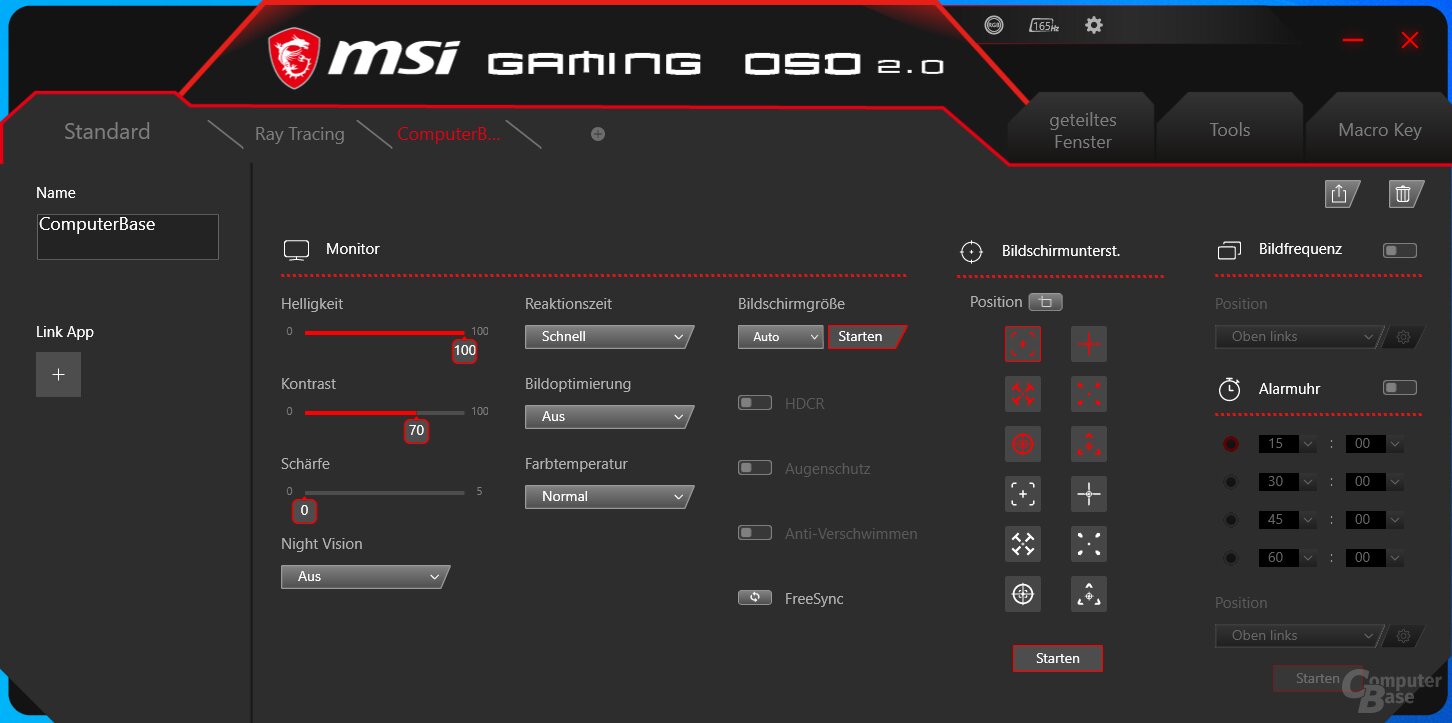 Gaming OSD 2.0 mit MSI Optix MAG272CQR