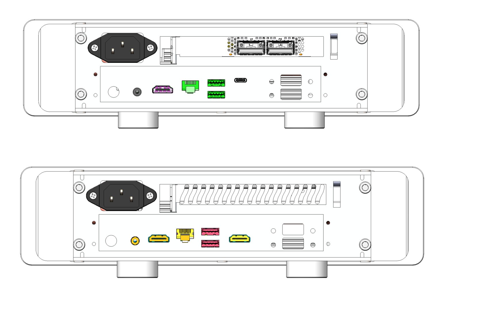 Hdplex H1 V3 und H1.TODD sind modular über verschiedene Backplates konzipiert