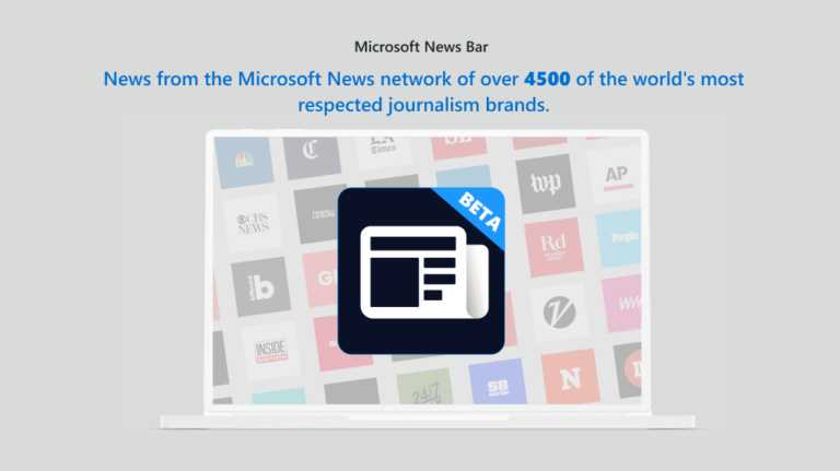 Microsoft News Bar