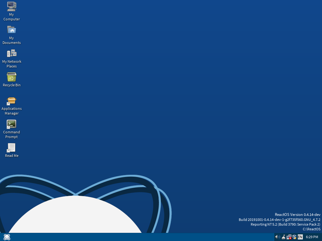 ReactOS – Desktop
