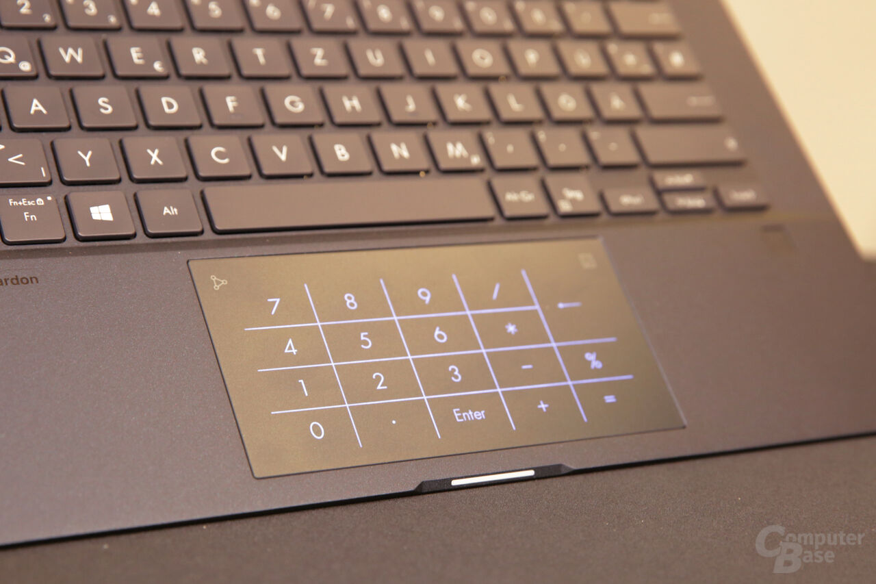 Asus ExpertBook B9450FA im Test Display, Tastatur und Touchpad