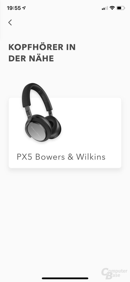 Bowers & Wilkins Headphones App mit PX5