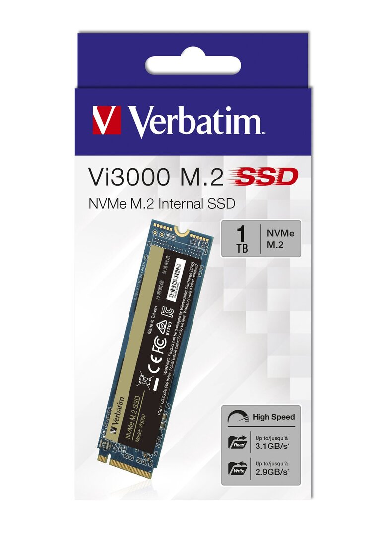 Verbatim Vi3000 SSD mit NVMe