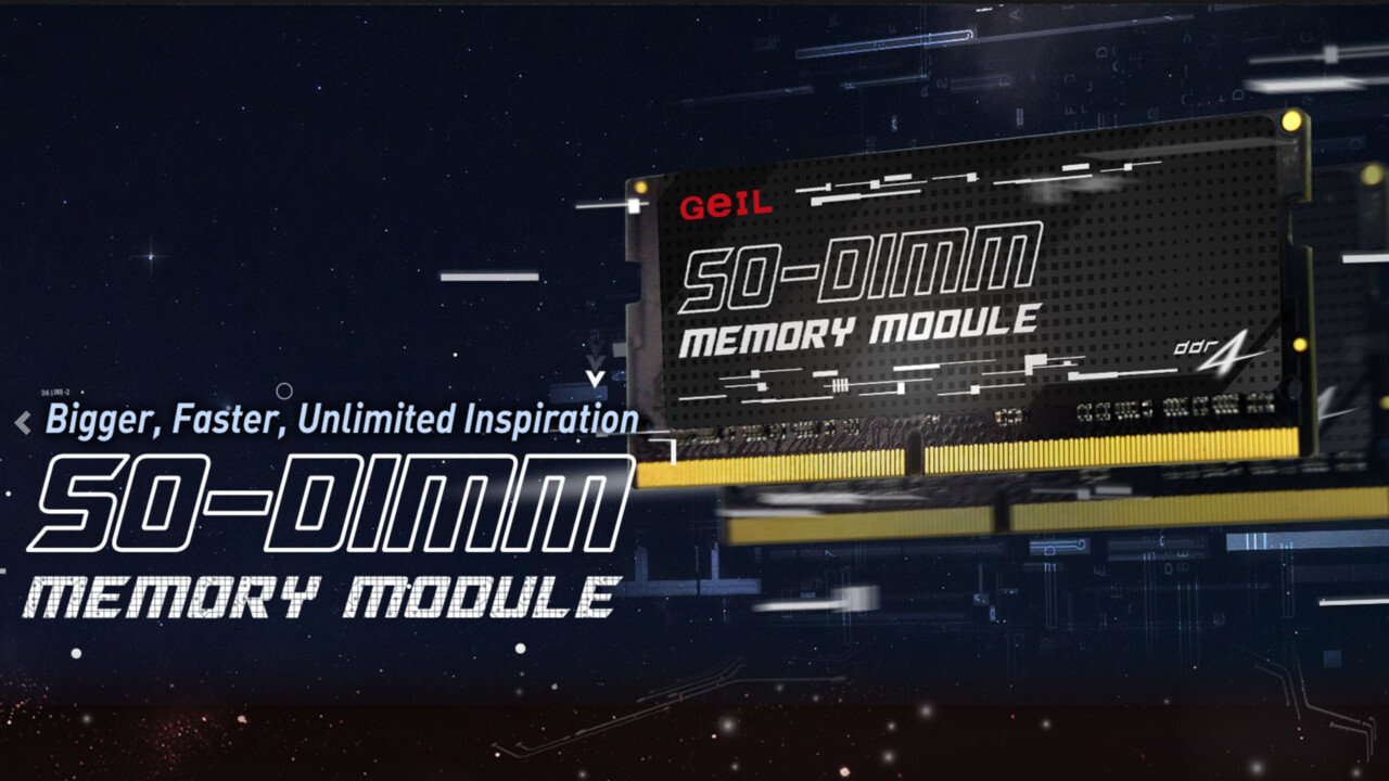 SO-DIMM-Kit mit 64 GB: GeIL kombiniert hohe Kapazität mit bis zu 3.200 MHz