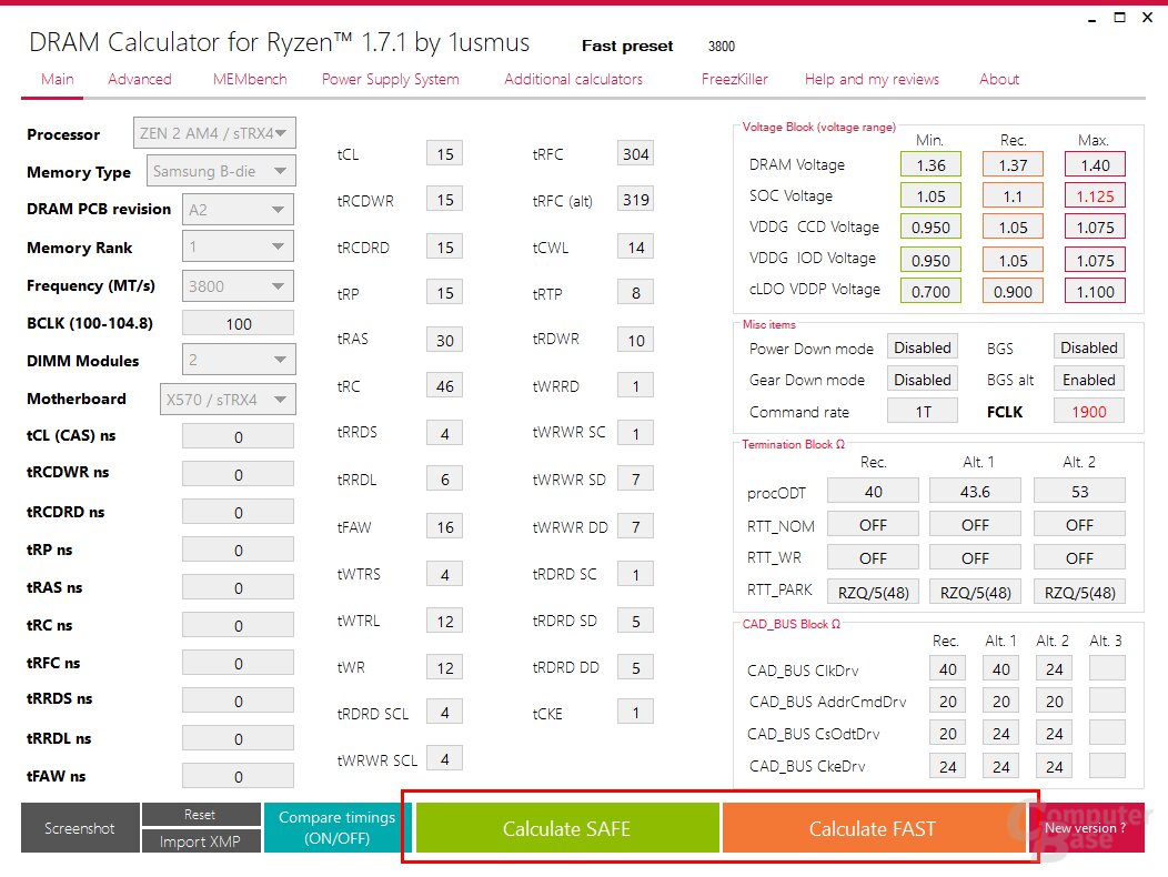 DRAM Calculator for Ryzen Download - ComputerBase