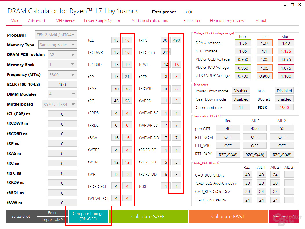 DRAM Calculator for Ryzen 1.7.1