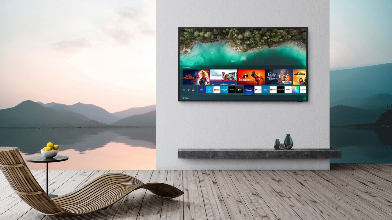 Samsung The Terrace: Outdoor-Fernseher mit IP55-Schutz und 2.000 cd/m²